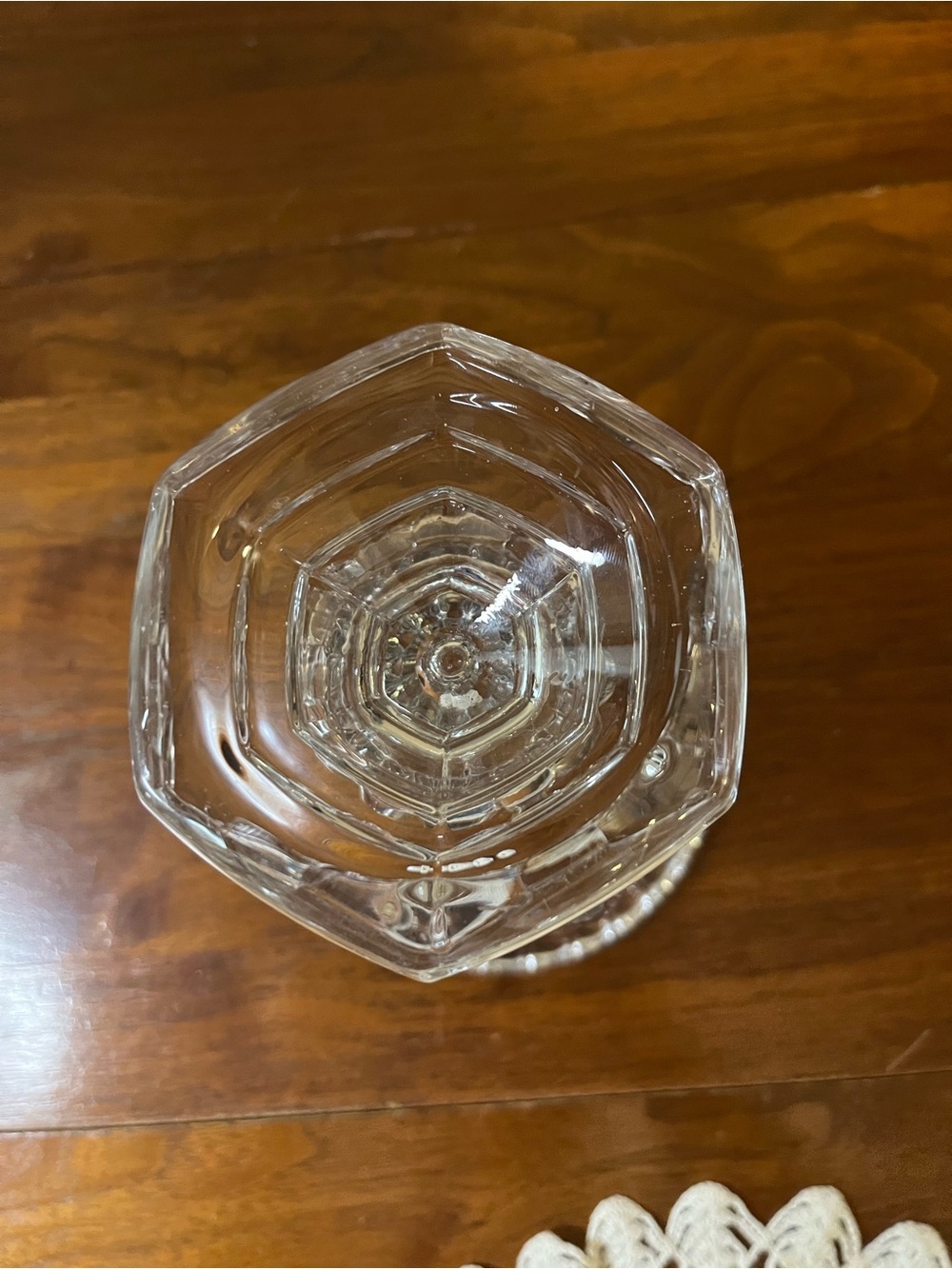 Vintage Val Saint Lambert Belgian Crystal Vase 9” Pedestal Clear Art Glass - Picture 7 of 7